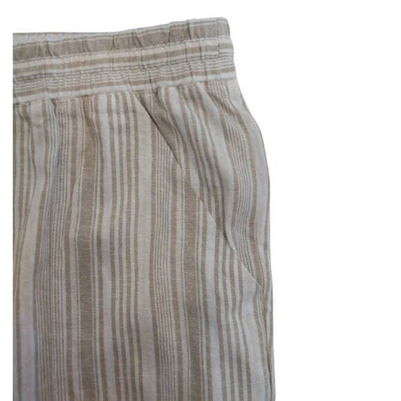Land N Sea Women's Beige & White Striped Linen Blend Shorts, Size 3X, NWT - Picture 6 of 9